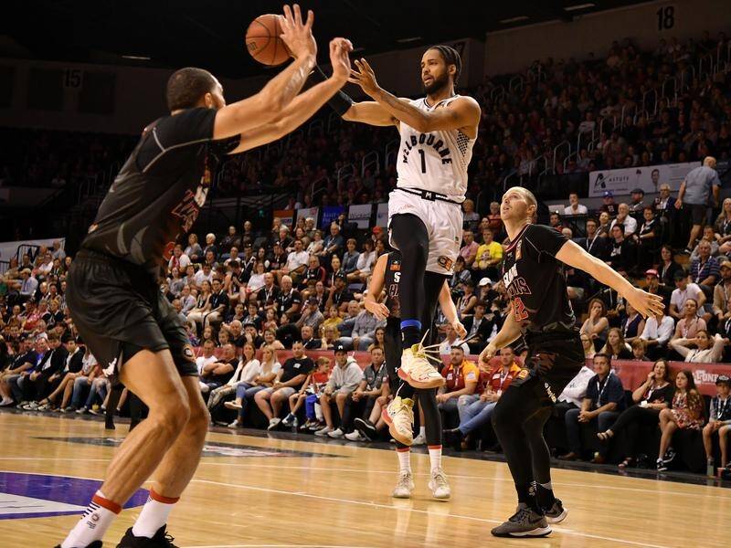 Melo Trimble (c) was on-song for United as they downed Illawarra in the NBL.