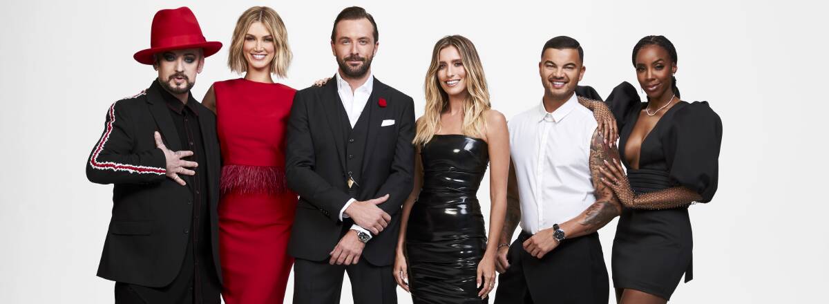  Renee Bargh, pictured centre with Darren McMullen, joins The Voice as co-host. 