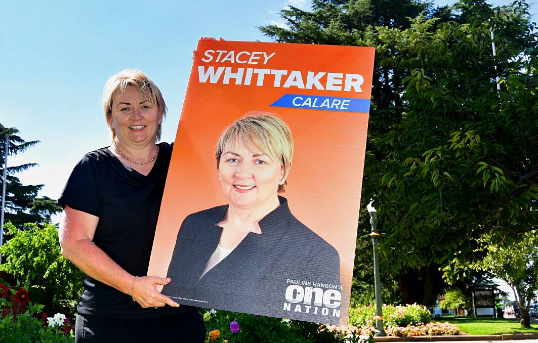 ONE NATION: Calare candidate Stacey Whittaker. Photo: RACHEL CHAMBERLAIN
