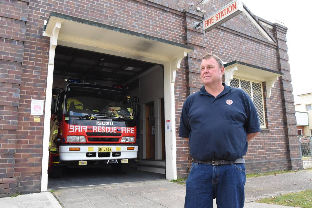 FIRE FIGHT: Blayney fire station is a safety hazard and no longer fit for purpose, Fire Brigade Employees union country representative Tim Anderson says. Photo: MARK LOGAN