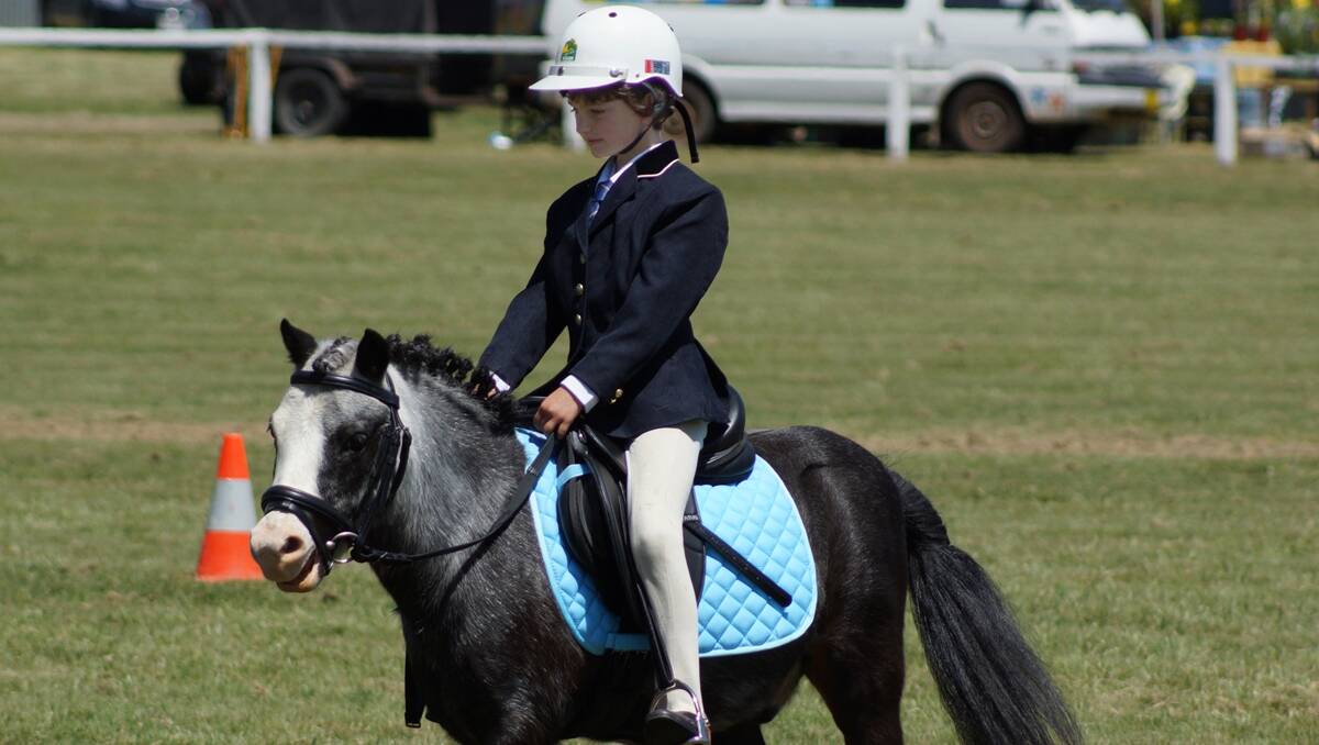 Michelle Hayes was flawless in winning champion rider aged 6 to 9 years.  